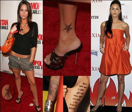 Photographs Of Celebrity Tattoos 