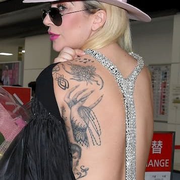 lady gaga back tattoo